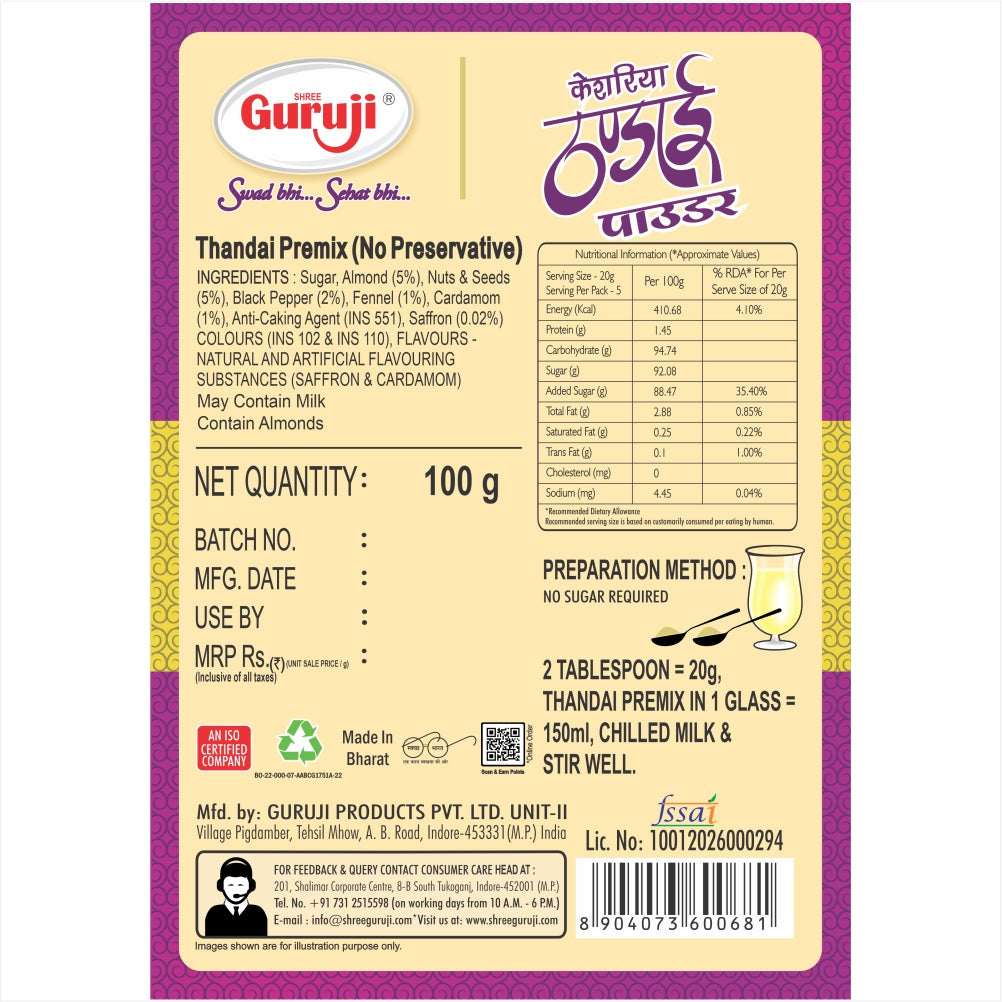 Kesaria Thandai Powder