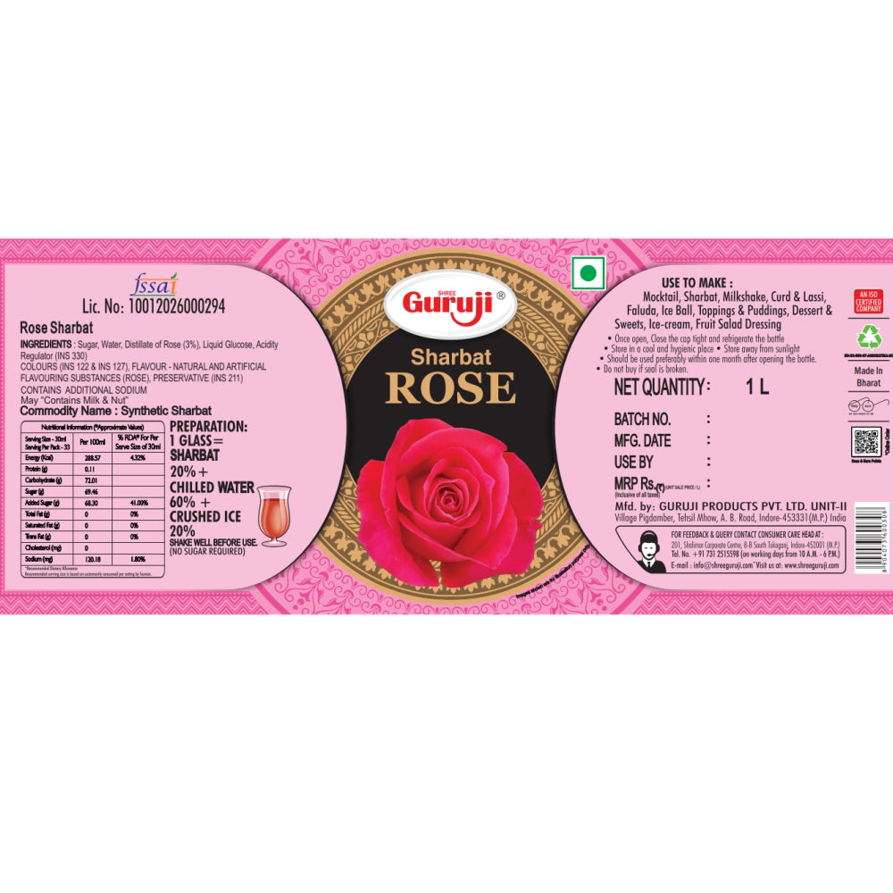 Shree Guruji - Rose Sharbat