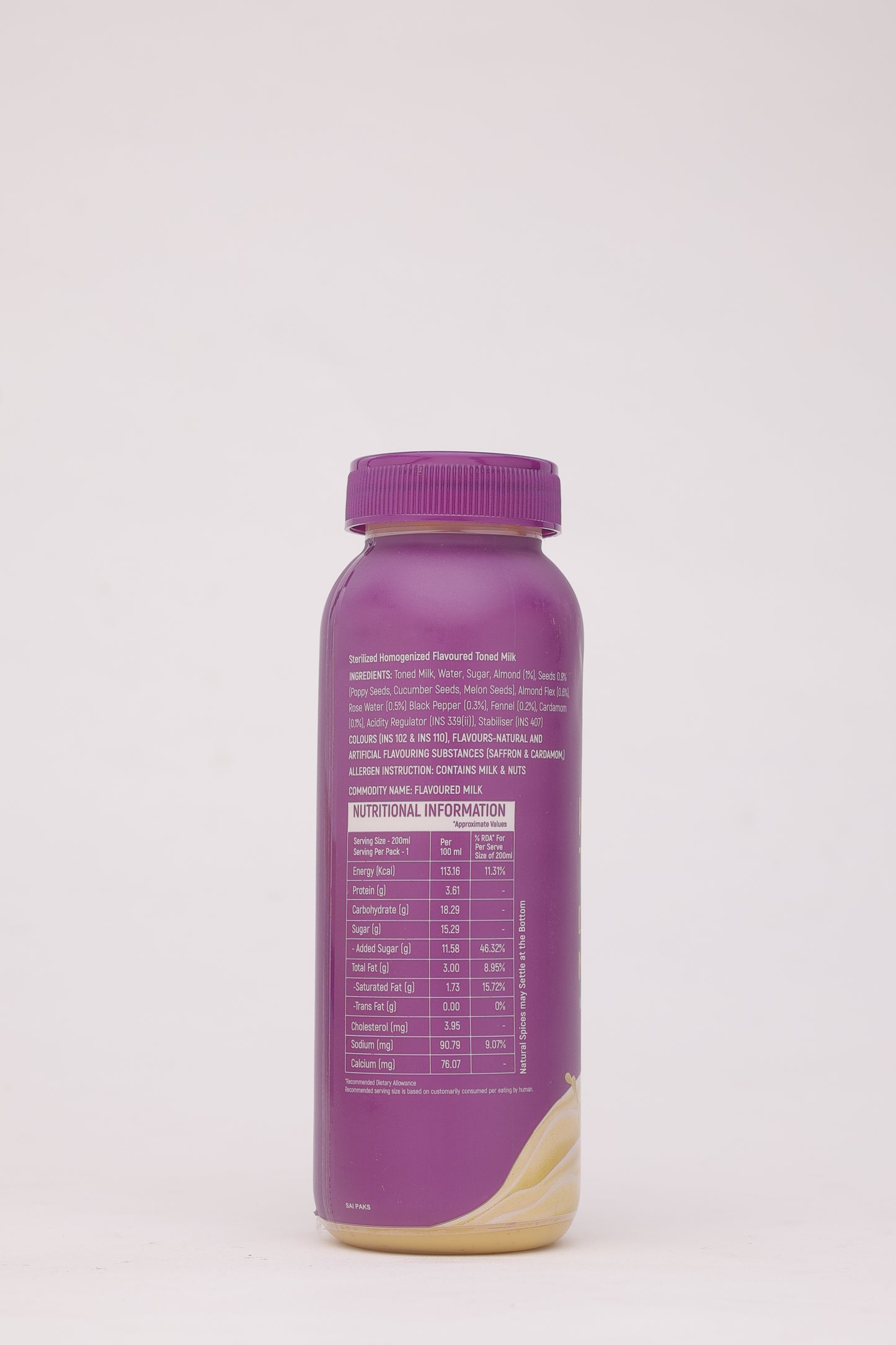 Guruji Kesaria Thandai Dry Fruit Milk Shake – 200 ML