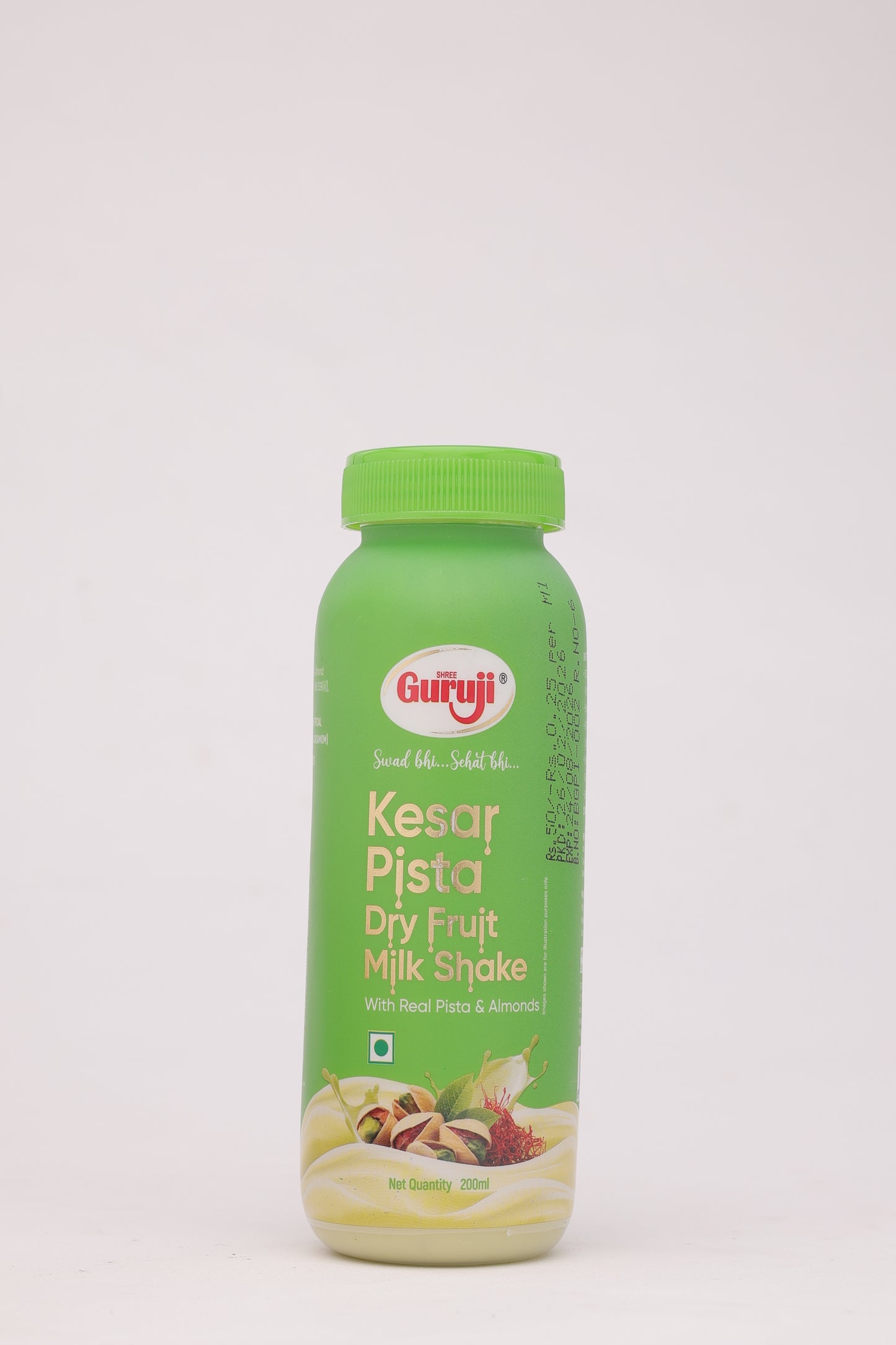 Guruji Kesar Pista Dry Fruit Milk Shake – 200 ML